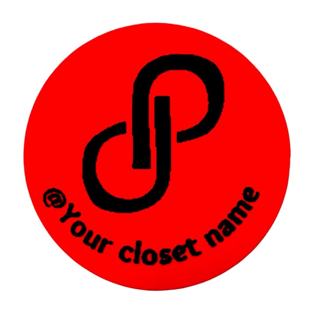 100 pcs poshmark stickers 2in|  Custom stickers round stickers packaging